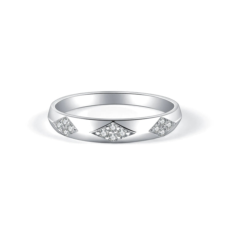 GEM'S BALLET 925 Sterling Silver Couple Ring Set Moissanite Ring Wedding Band Moissanite Matching Rings For Him For Her