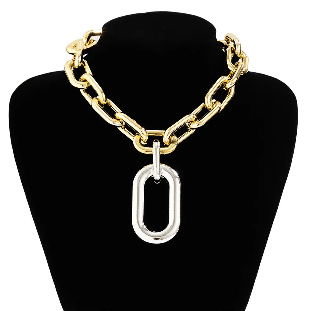 Cosysail Chunky Chain Choker Necklace – Bold &amp; Trendy