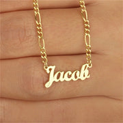 Jewelry Name Custom Necklaces for Men Nameplate Jewelry Stainless Steel Women Silver Personalized Letter Necklace Gift 2023 New