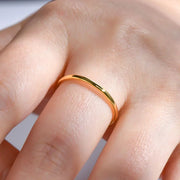 Sterling Silver 18K Gold Plated Thin Ring