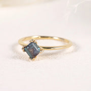 18K Gold Plated Sterling Silver Alexandrite Ring – Elegant & Enchanting
