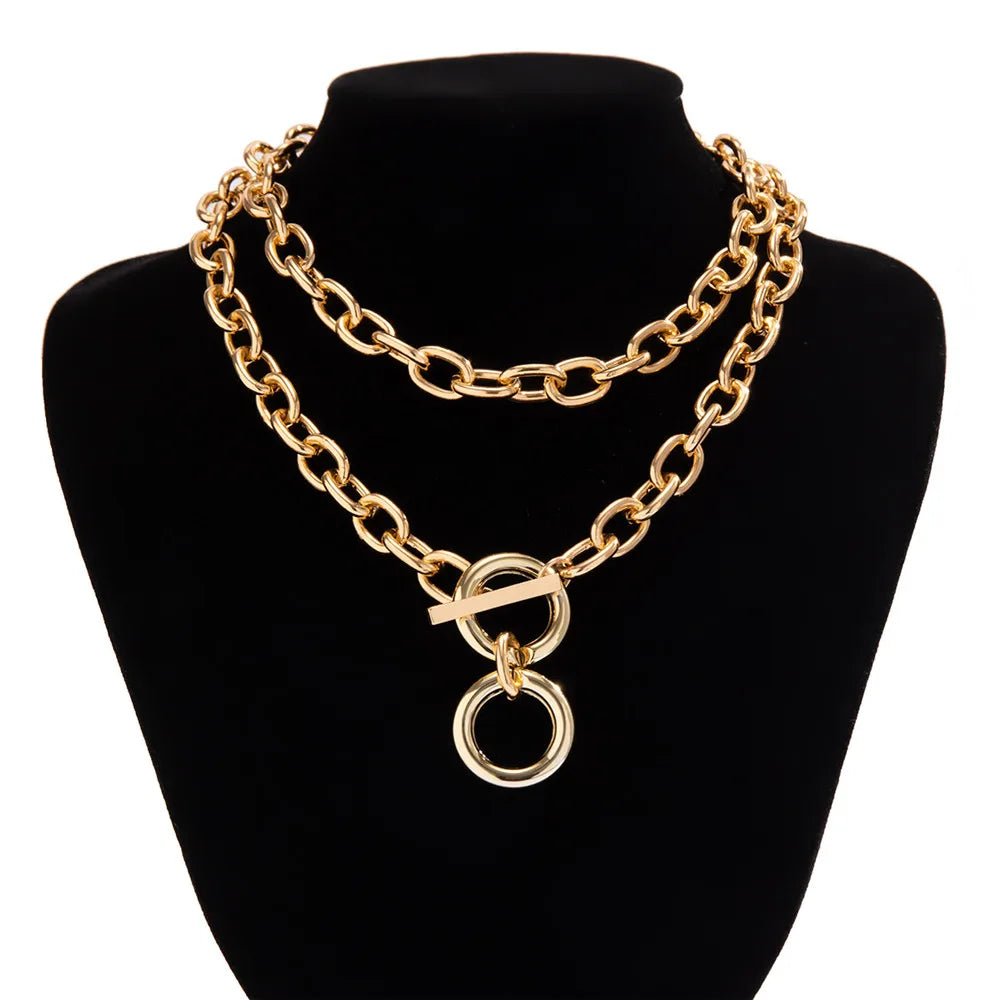 Cosysail Chunky Chain Choker Necklace – Bold &amp; Trendy