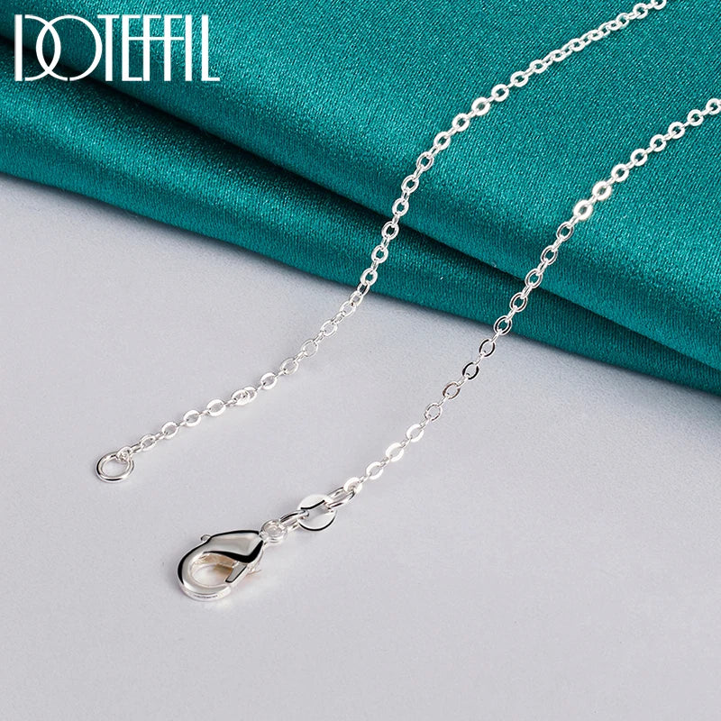 925 Sterling Silver Three Star Chain Necklace for Women Charm Wedding Engagement Party Fashion Jewelry