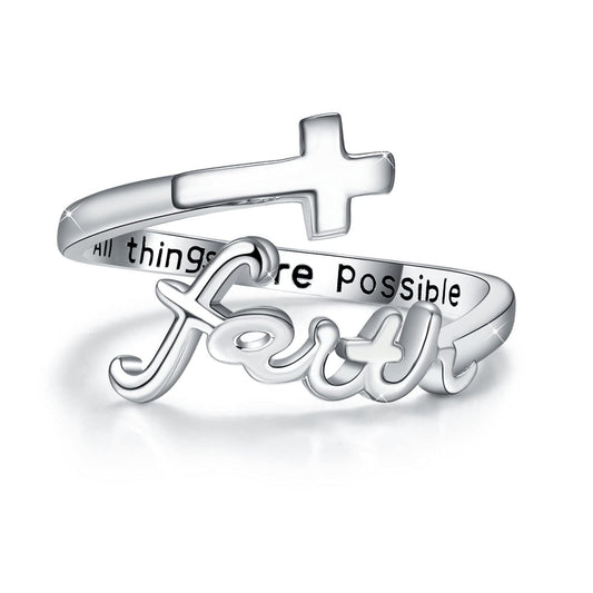 925 Sterling Silver Cross Ring – A Symbol of Faith & Strength